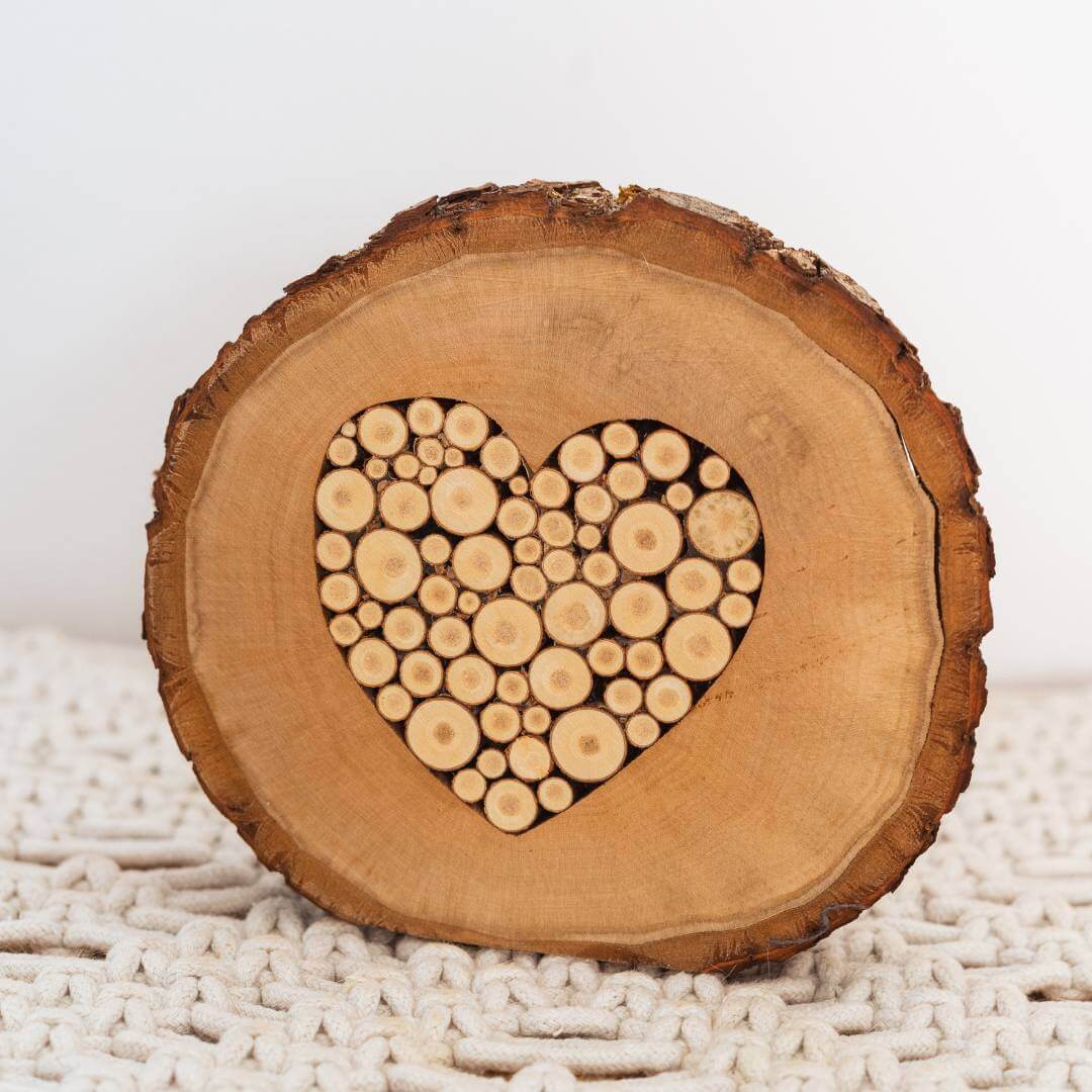 MaLu Holzkreationen Holzscheibe mit Herz